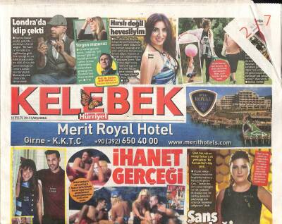 Hürriyet Gazetesi Kelebek Eki 16 Eylül 2015 - Sibel Can , Söz Ve Müziği Tarkana Ait Yeni Şarkısı Bir Parmak Bal a Klip Çekti GZ116355 - 1
