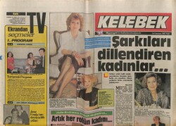 Hürriyet Gazetesi Kelebek Eki 16 Haziran 1987- Şarkıları Dillendiren Kadınlar GZ63732 - 2