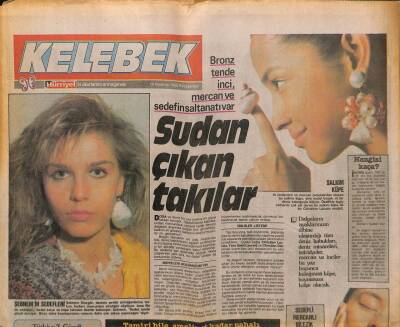 Hürriyet Gazetesi Kelebek Eki 16 Haziran 1988 - Türkiye 2. Güzeli Esra Sümere Yol Göründü , Milli Oluyor GZ93958 - 1