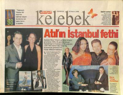 Hürriyet Gazetesi Kelebek Eki 16 Kasım 1998 - Hülya Avşar Ve Kaya Çilingiroğlu Çiftinin Hayvan Merakını Herkes Biliyor GZ122296 - 1