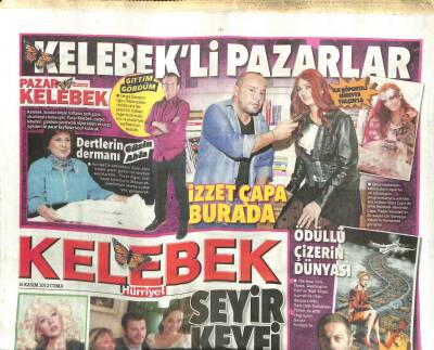 Hürriyet Gazetesi Kelebek Eki 16 Kasım 2012 - Gergin İkili, Buğra Gülsoy Arkadaşım Olur GZ107250 - 1