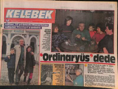 Hürriyet Gazetesi Kelebek Eki 16 Mart 1988 - Perran Kutman Sağlıklı Yaşama Formülünü Buldu - Lefterin Mutluluk Tablosu GZ127851 - 1