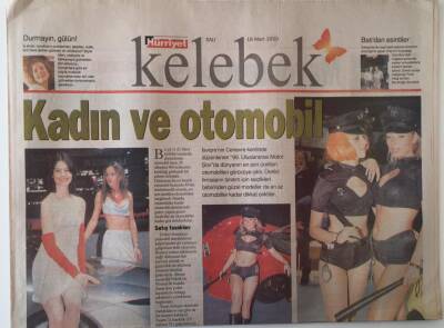 Hürriyet Gazetesi Kelebek Eki 16 Mart 1999 - Kadın Ve Otomobil GZ18057 - 1