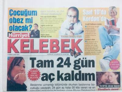 Hürriyet Gazetesi Kelebek Eki - 16 Mart 2004 - Modacı Kavgası, İhanet Etti İhanete Uğradı GZ46399 - 1