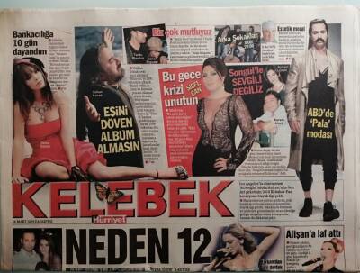 Hürriyet Gazetesi Kelebek Eki 16 Mart 2009 Volkan Konak Eşini Döven Yere Tüküren Albümümü Almasın -GZ44585 - 1