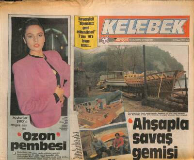 Hürriyet Gazetesi Kelebek Eki 16 Mayıs 1989 - Filiz Akın , Çekimleri Bitirdi Parise Döndü GZ113725 - 1