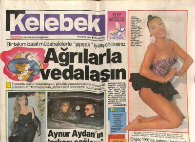 Hürriyet Gazetesi Kelebek Eki 16 Mayıs 1991 - Bülent Ersoy En Geç 1996 da Sahneyi Bırakacak GZ75759 - 1