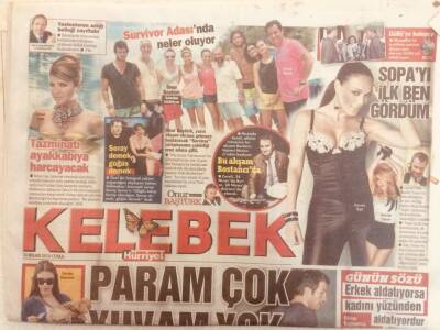 Hürriyet Gazetesi Kelebek Eki 16 Nisan 2010 - Tolga Karel,Param Çok Yuvam Yok GZ40117 - 1