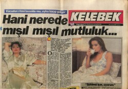 Hürriyet Gazetesi Kelebek Eki 16 Ocak 1987 - Sezen Aksu, Müjde Ar, Mışıl Mışıl Mutluluk GZ63532 - 1