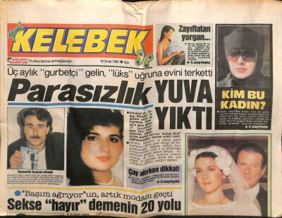 Hürriyet Gazetesi Kelebek Eki 16 Ocak 1990 - Parasızlık Yuva Yıktı GZ63506 - 1