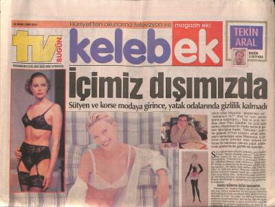 Hürriyet Gazetesi Kelebek Eki 16 Ocak 1996 - Bülent Ersoy Show GZ123201 - 1