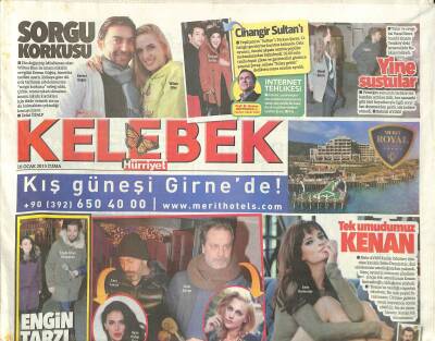 Hürriyet Gazetesi Kelebek Eki 16 Ocak 2015 - Özcan Deniz , Bir Davetlinin Minik Kızını Görünce Eğilip Dakikalarca Onunla Sohbet Etti GZ115945 - 1