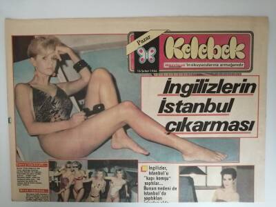Hürriyet Gazetesi Kelebek Eki 16 Şubat 1986 İngilizlerin İstanbul Çıkarması GZ14613 - 1