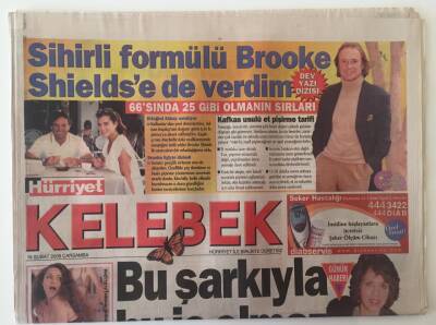 Hürriyet Gazetesi Kelebek Eki 16 Şubat 2005 - Sertap Erener Eurovision da Rimi Rimi Leye Şans Tanımadı GZ20856 - 1