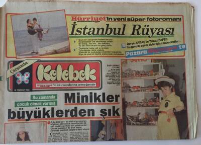 Hürriyet Gazetesi Kelebek Eki 16 Temmuz 1986 - Nükhet Duru Çiçek Yazarı - GZ18449 - 1