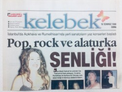 Hürriyet Gazetesi Kelebek Eki 16 Temmuz 1999 - Pop Rock Ve Alaturka Şenliği GZ43392 - 1