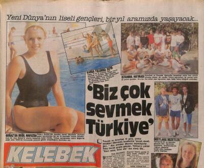 Hürriyet Gazetesi Kelebek Eki 17 Ağustos 1988 - Kadir İnanır Ve Tarık Akan , Birbirlerini Yaralamak İçin Hiçbir Fırsatı Kaçırmıyor GZ93845 - 1
