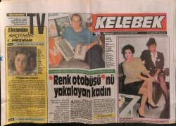 Hürriyet Gazetesi Kelebek Eki 17 Aralık 1987 - Anlaşan Ortaklar,Füsun Olgaç,Merih Akalın GZ63801 - 2