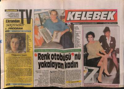 Hürriyet Gazetesi Kelebek Eki 17 Aralık 1987 - Anlaşan Ortaklar,Füsun Olgaç,Merih Akalın GZ63801 - 1