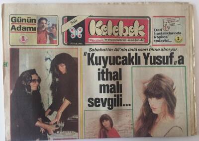 Hürriyet Gazetesi Kelebek Eki 17 Eylül 1985 - Sabahattin Alinin Ünlü Eseri Filme Alınıyor GZ22452 - 1