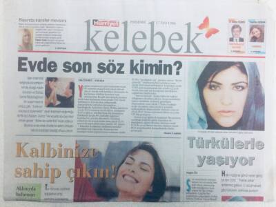 Hürriyet Gazetesi Kelebek Eki 17 Eylül 1998 - Zara Türkülerle Yaşıyor GZ43415 - 2