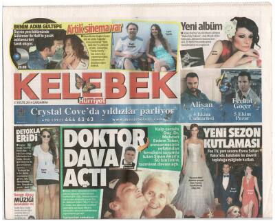 Hürriyet Gazetesi Kelebek Eki 17 Eylül 2014 - Modada Rönesans GZ48042 - 1