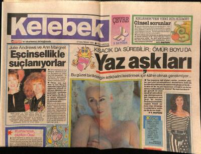 Hürriyet Gazetesi Kelebek Eki 17 Haziran 1991 - Doğan Tanyer,Resim Yaptı GZ75794 - 1