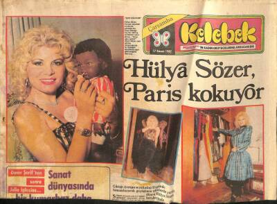 Hürriyet Gazetesi Kelebek Eki 17 Kasım 1982 - Serpil Barlas Bizim Asi Gençler Amerikalılardan Hızlı GZ115416 - 1