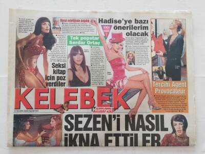 Hürriyet Gazetesi Kelebek Eki - 17 Kasım 2008 - Gani Müjde Sezen Aksu Krizini Kelebeğe Anlattı - GZ45901 - 1