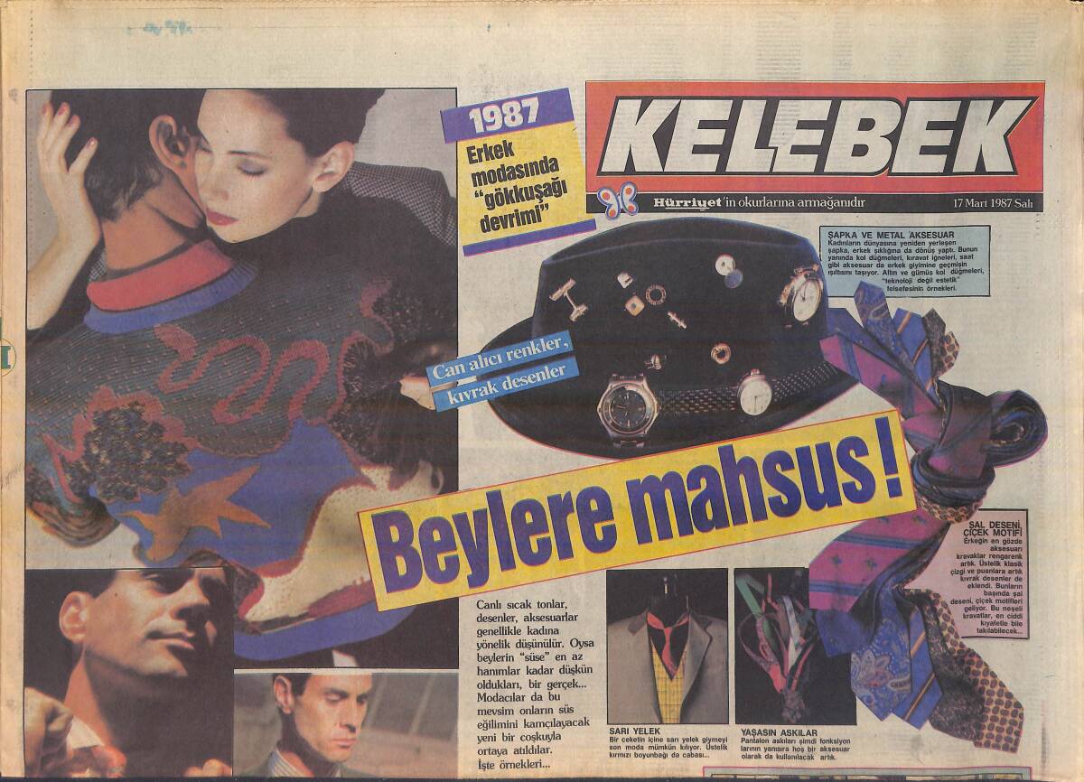 Hürriyet Gazetesi Kelebek Eki 17 Mart 1987 - Hülya Koçyiğit Sahnede Kazandığını Sinemaya Yatırıyor GZ156176 - 1