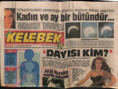 Hürriyet Gazetesi Kelebek Eki 17 Mart 1990 - Seren Serengilin Dayısı Kim? GZ61820 - 1