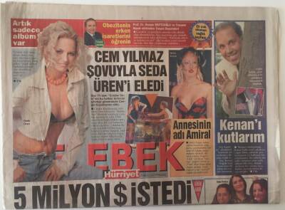 Hürriyet Gazetesi Kelebek Eki 17 Mayıs 2007 - Cem Yılmaz Şovuyla Seda Üreni Eledi GZ28351 - 1