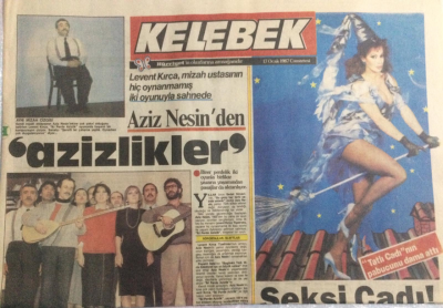 Hürriyet Gazetesi Kelebek Eki 17 Ocak 1987 - Aziz Nesinden Azizlikler GZ21681 - 1