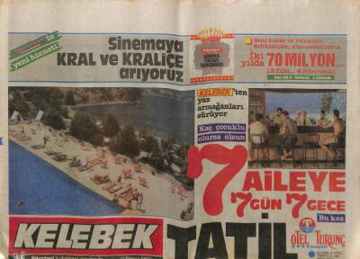 Hürriyet Gazetesi Kelebek Eki 17 Temmuz 1987- Gökben Kızını Yanından Ayırmıyor GZ63703 - 1