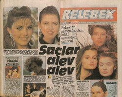 Hürriyet Gazetesi Kelebek Eki 17 Temmuz 1988 - Erkekler Sarışınlardan Bıktı , Esmerleri Unuttu ! GZ93871 - 2