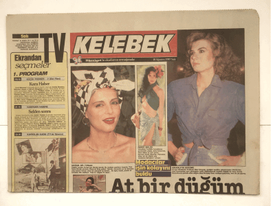 Hürriyet Gazetesi Kelebek Eki 18 Ağustos 1987 - Sezer Güvenirgil Denizi Balkona Taşıdı GZ5415 - 1