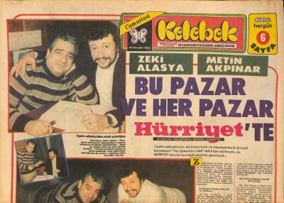 Hürriyet Gazetesi Kelebek Eki 18 Aralık 1982 - Nisa Serezlinin Anılar Müzesi... - Tunç Oral , Kendini Köpeklere Adadı GZ127125 - 1
