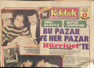 Hürriyet Gazetesi Kelebek Eki 18 Aralık 1982 - Tunç Oral , Kendini Köpeklere Adadı GZ115311 - 1