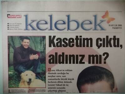 Hürriyet Gazetesi Kelebek Eki 18 Aralık 2000 Kasetim Çıktı Aldınız Mı -GZ37288 - 1