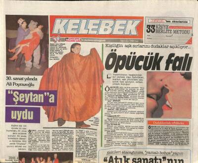 Hürriyet Gazetesi Kelebek Eki 18 Ekim 1988 - 30. Sanat Yılında Ali Poyrazoğlu GZ82750 - 1