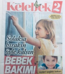 Hürriyet Gazetesi Kelebek Eki 18 Ekim 2016 - Solaksa Bırakın Öyle Kalsın GZ43405 - 2