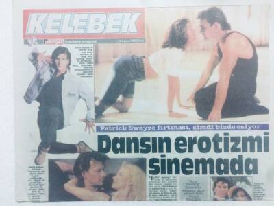Hürriyet Gazetesi Kelebek Eki 18 Kasım 1988 - Dansın Erotizmi Sinemada GZ42236 - 1