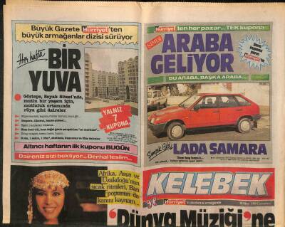 Hürriyet Gazetesi Kelebek Eki 18 Mart 1989 - Ajda Pekkanın Sinema Günleri GZ113732 - 1