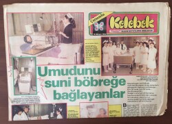 Hürriyet Gazetesi Kelebek Eki 18 Mayıs 1983 - Umudunu Suni Böbreğe Bağlayanlar GZ6664 - 2