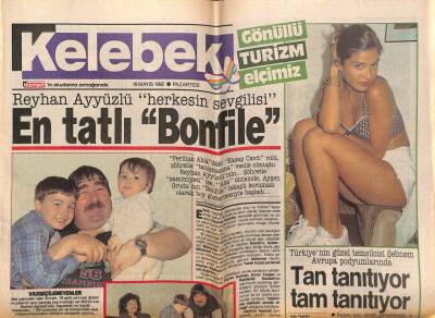 Hürriyet Gazetesi Kelebek Eki 18 Mayıs 1992 - Şebnem Tan Tam Tanıtıyor GZ75714 - 1