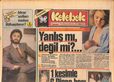 Hürriyet Gazetesi Kelebek Eki 18 Nisan 1985 - Lale Mançodan , Tezgâhtarlığa Özenen Kocasına Öğüt GZ126755 - 1