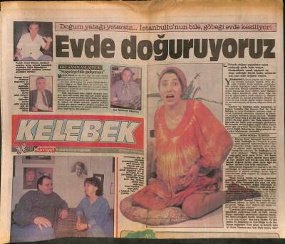 Hürriyet Gazetesi Kelebek Eki 18 Nisan 1989 - Kapadokyada Turist Masası GZ113699 - 1