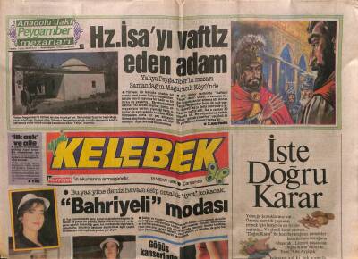 Hürriyet Gazetesi Kelebek Eki 18 Nisan 1990 - Bahriyeli Modası GZ63594 - 1