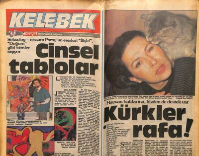 Hürriyet Gazetesi Kelebek Eki 18 Ocak 1989 - Cinsel Tablolar GZ75655 - 1
