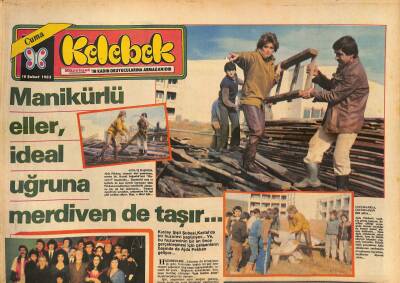 Hürriyet Gazetesi Kelebek Eki 18 Şubat 1983 - Gülriz Sururi Çok Heyecanlı GZ126988 - 1